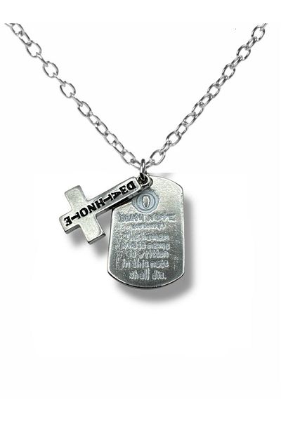 Herşey Nota Death Note Book Design Imprint Necklace – Unisex Metal Accessory with 60 cm Chain