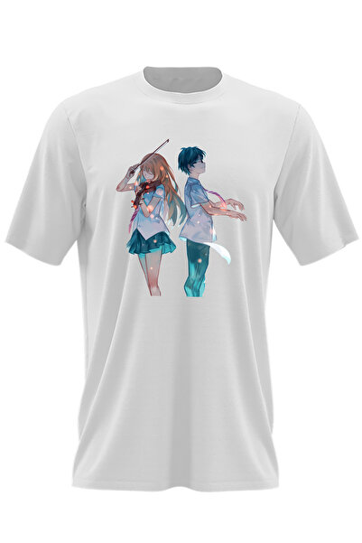 OEM Ανδρικό T-shirt Your Lie in April Kaori Kousei Συμφωνική Μουσική