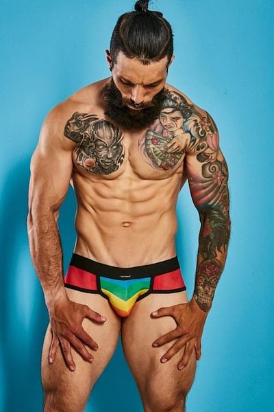 Cut4Men - C4M-Jockstrap mixt-Curcubeu-M