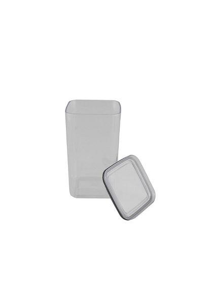 gogiva Food box, plastic, transparent, tall, versatile, for storing spices and food, 1.5L
