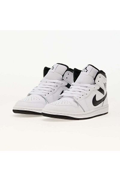JORDAN Air 1 Mid "White/Black"