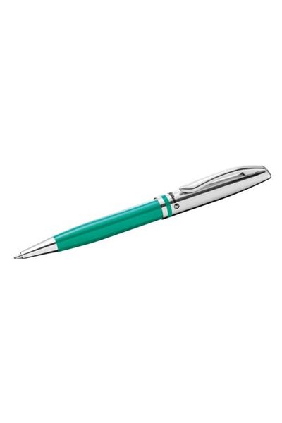 Pelikan Pix cu bilă Jazz Classic din metal, material metal, culoare Aqua, rezervă cerneală albastră, vrac