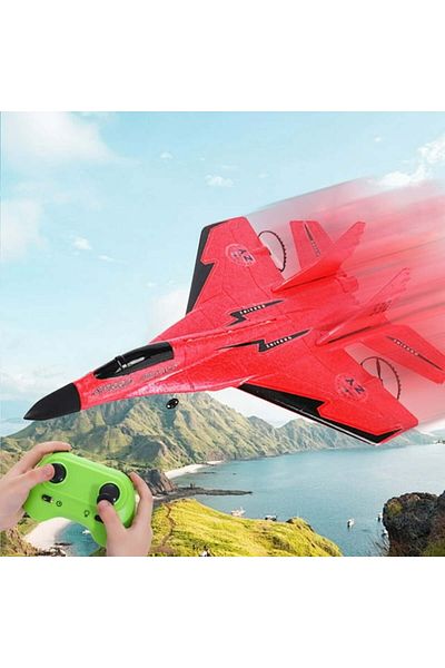 Lumely Remote Controlled Aircraft, Easy to Fly Remote Controlled Glider,Adults, And Children (Red)