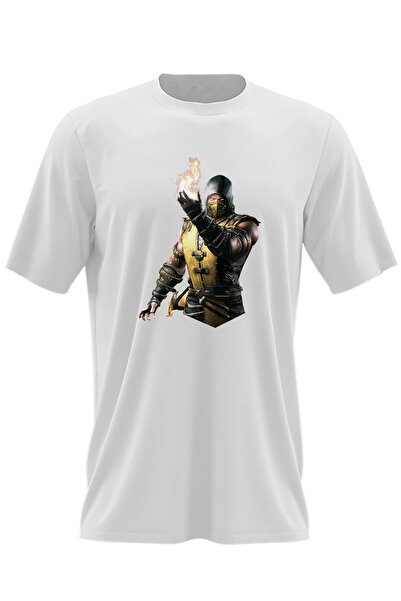 OEM Ανδρικό T-shirt Mortal Kombat Scorpion Deadly Alliance Video Game Fatality
