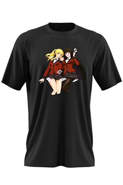 OEM Ανδρικό T-shirt Poker Anime Girls Kakegurui Runa Yumeko