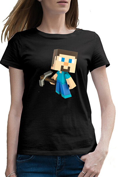 OEM Tricou femei Steve Pickaxe Minecraft