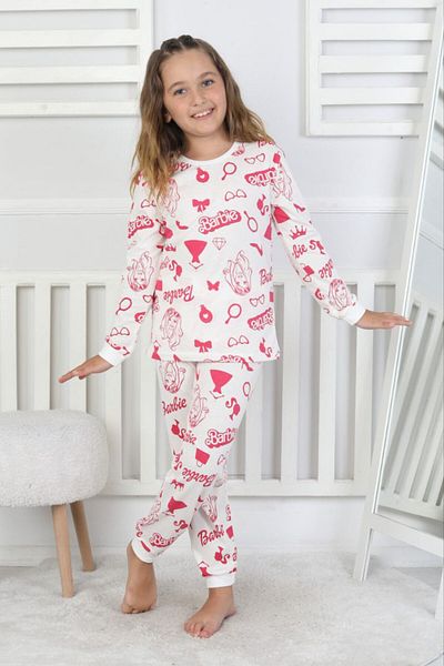 bunny hopp 100% Cotton Girls' Pajama Set – Long Sleeve, Cuffed, Soft Single Jersey Combed Cotton