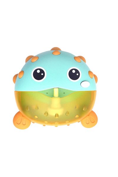 Bocioland Bath toy with diffuser for foam balloons and music, Suction Cup Attachment, 20x20 cm, Green