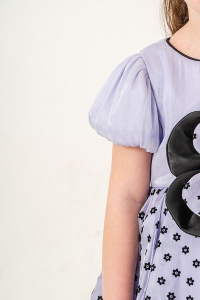 Eray Kids Short Sleeve Flower Detail Girls' Evening Dress (3-6 Years)