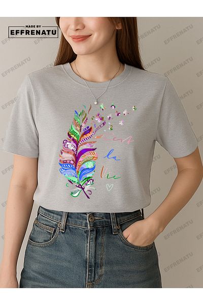 EFFRENATU Trendy Clothing Printed Charming Plus Size T-Shirt