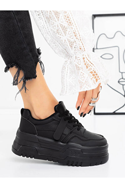 mei Pantofi Sport Dama cu Platforma 3AL92 Negru