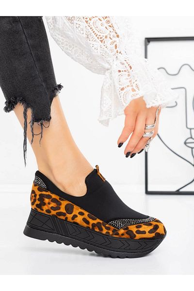 mei Women's Platform Sneakers 3AGZ123 Leopard