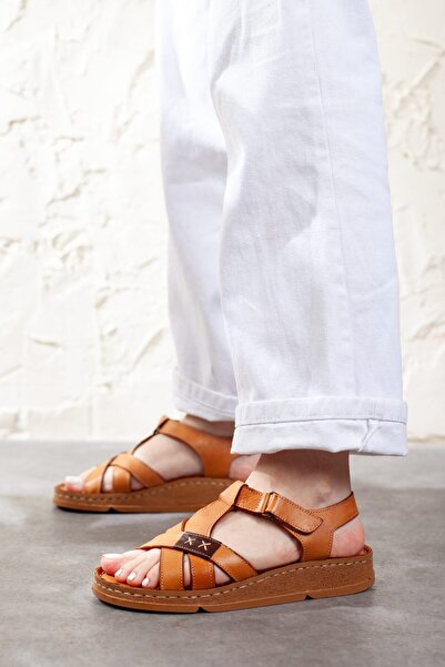 Adım Adım Genuine Leather Extra Comfortable Orthopedic Sandals