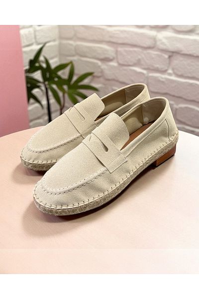 higo Men's Espadrille with Straw Detail