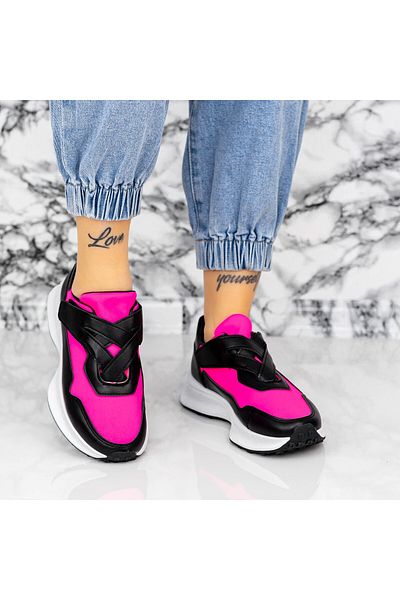 mei Pantofi Sport Dama 2XJ92-1 Negru-Roz
