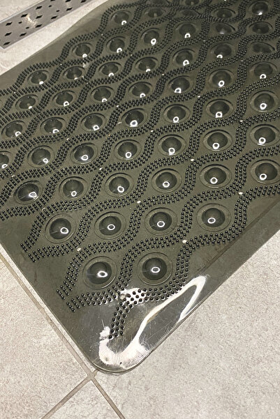 Dore Voir Силиконова вакуумна противоплъзгаща се баня матрак - антрацит