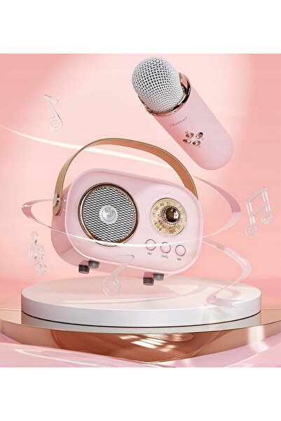 Brak marki GŁOŚNIK BLUETOOTH Z MIKROFONEM ZESTAW KARAOKE DLA DZIECI PREZENT HD STEREO