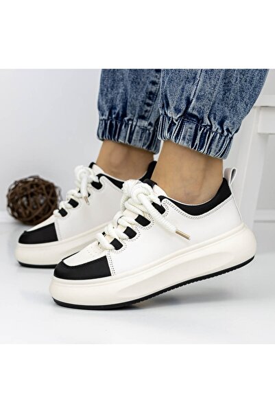 mei Pantofi Sport Dama 3WL151 Negru-Alb