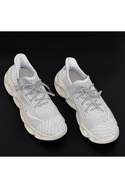 mei Men's Sports Shoes 0528 White-Grey