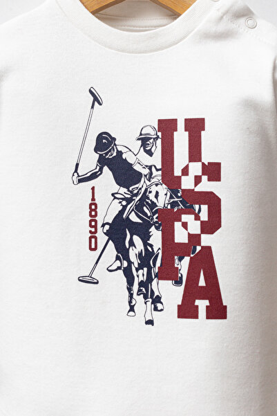 U.S. Polo Assn. Lisanslı Erkek Bebek Alt Üst 3 Parça Takım