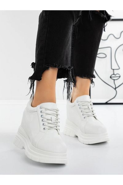mei Women's Platform Sneakers 3AL90 White