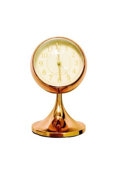 BLA BLA FOAM Retro Metal Desk Clock with Alarm and LED – Elegant, Functional and Durable