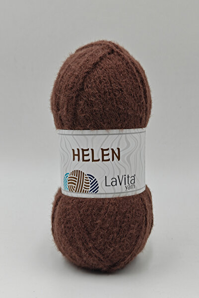 LaVita Yarn Helen El Örgü Ipi %100 Exclusive Polyamid 100gr (9681 KAHVE)