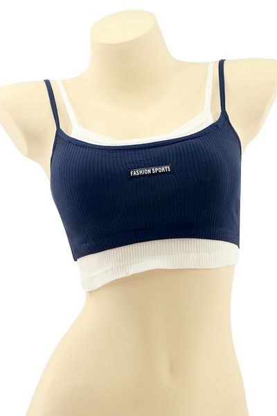 OEM Bustiera sport dama din bumbac, confortabila, cu elasticitate ridicata, bretele subtiri, MG-6879