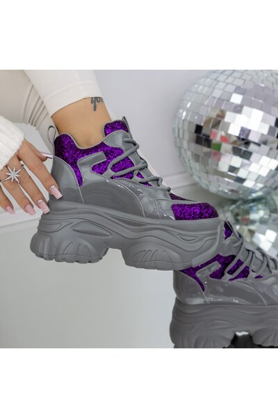 mei Pantofi Sport Dama cu Platforma 3SJN33 Mov