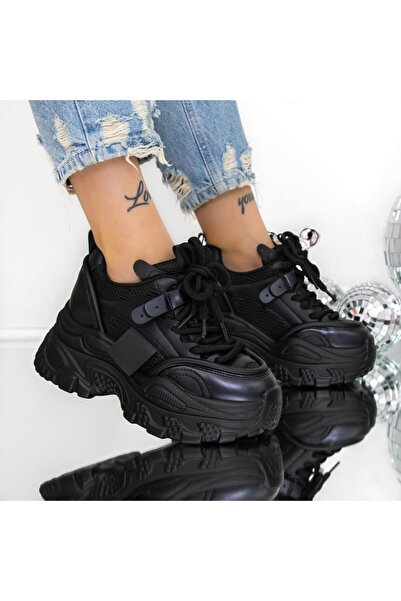 mei Pantofi Sport dama cu Platforma 3SJN55 Negru