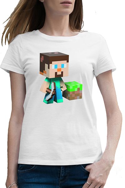 OEM Tricou femei Cool Steve Miner Minecraft