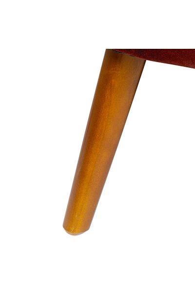 Atmosphera Créateur D'intérieur Naova Red sofa, polyester, 2 seats, 126 x D. 71 x H. 72 cm, 16 kg
