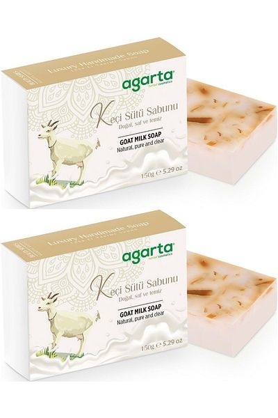 Agarta Handmade Natural Soap 150Gr Goat Milk (Set of 2)
