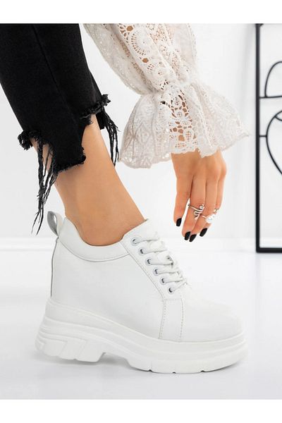 mei Women's Platform Sneakers 3AL90 White