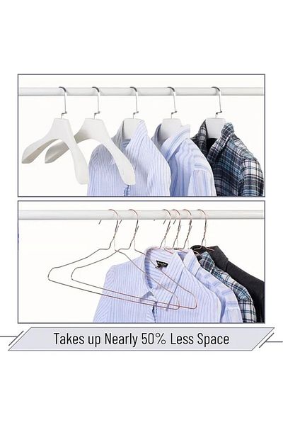 Askıcı 10 Pieces Thin Copper Metal Shirt and Clothes Hanger |   10 Pieces Copper Wire Hanger