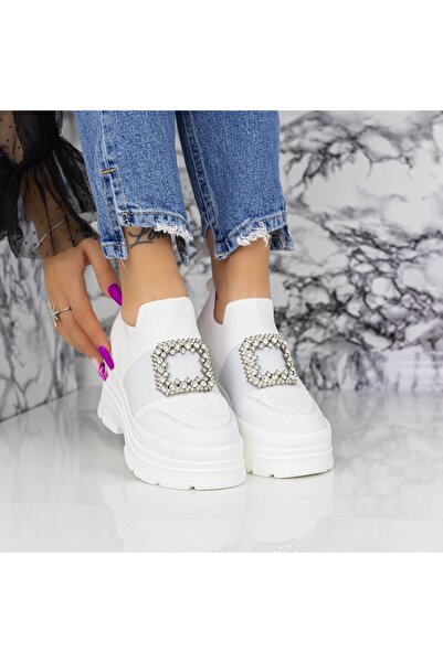 mei Pantofi Sport Dama cu Platforma 2MX9 Alb