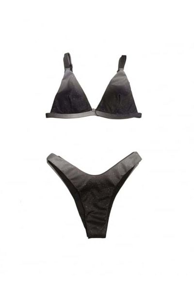 OEM Adjustable Glittery Gray Swimsuit