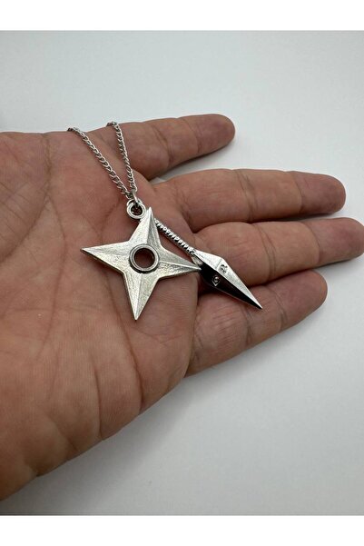 Yuchicly Naruto Gray Spear Figured Necklace – Metal Women Men Anime