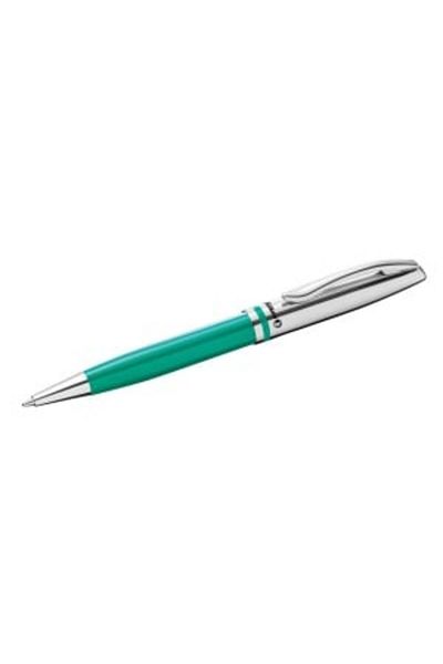 Pelikan Pix cu bilă Jazz Classic din metal, material metal, culoare turcoaz, albastru cerneală, blister