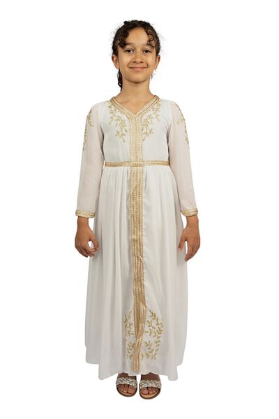 ddaniela D' Daniela - Magical Meadow Abaya Dress - White