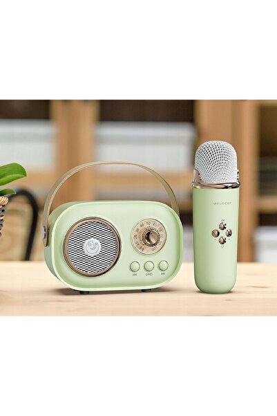 Brak marki GŁOŚNIK BLUETOOTH Z MIKROFONEM ZESTAW KARAOKE DLA DZIECI PREZENT HD STEREO