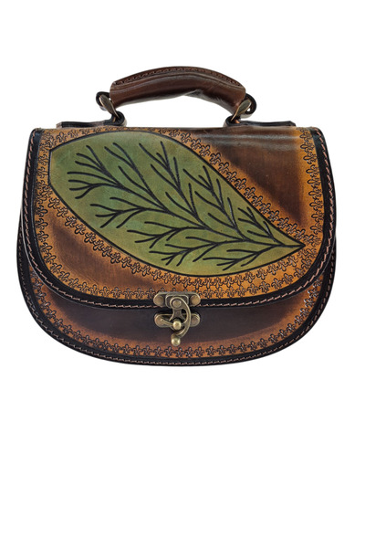 MelAlp Women's Genuine Leather Hand Shoulder Bag Handcrafted Hanmade 20cm X 27cm