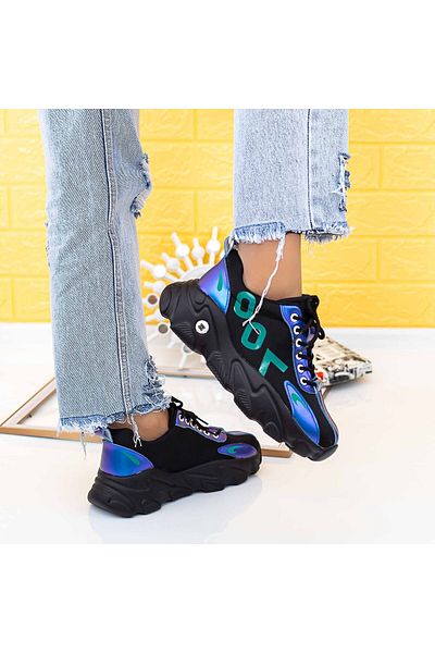 mei Women's Sports Shoes 2053 Black