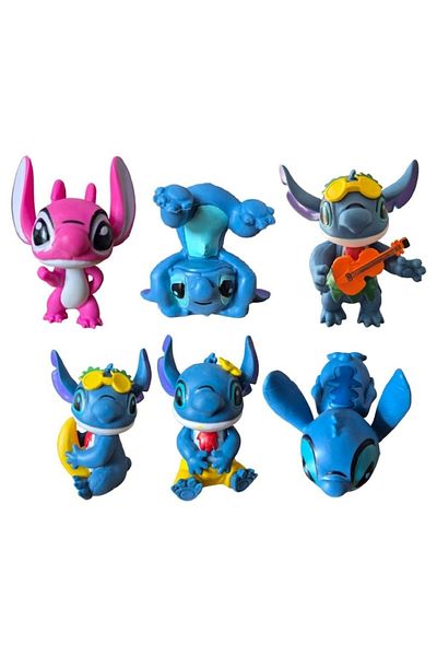 TNAGORA Set 6 Figurine Lilo & Stitch, Tnagora®, 9 cm