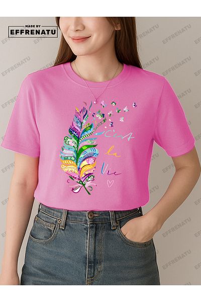 EFFRENATU Trendy Clothing Printed Charming Plus Size T-Shirt