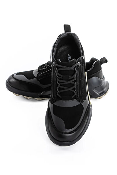 advancer Ανδρικά Αθλητικά Παπούτσια από Γνήσιο Δέρμα 10512 Μαύρο