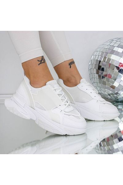 mei Women's Sports Shoes 3B26 White