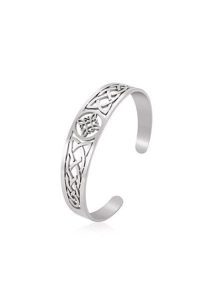 Viking Witch Knot Design Adjustable Tarnish&Rustproof 316L Steel Bracelet