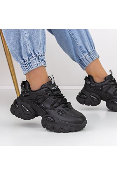 mei Pantofi Sport Dama cu Platforma 2023-12 Negru