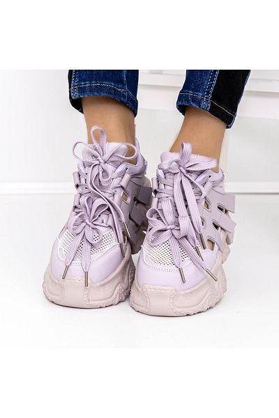 mei Women's Sports Shoes 3WL120 Purple